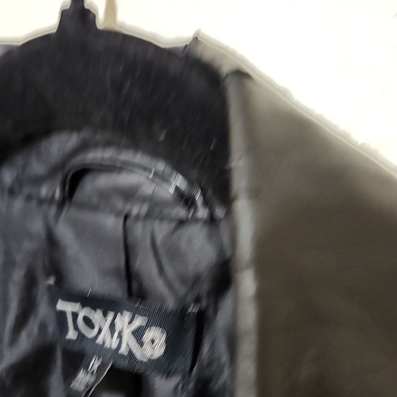 Toxik3 Black Faux Leather Jacket - Picture 5 of 9